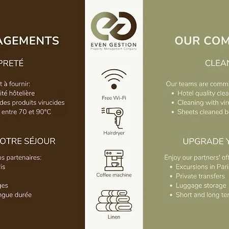 דירה 2.luxueux Duplex 6/8pers/full Equipped/republique פריז